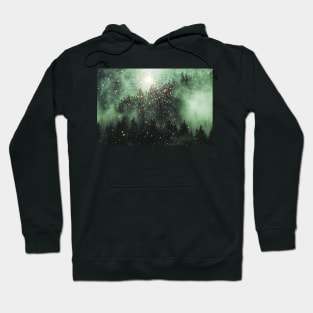 Forest of Lights Magical Christmas Forest Hoodie